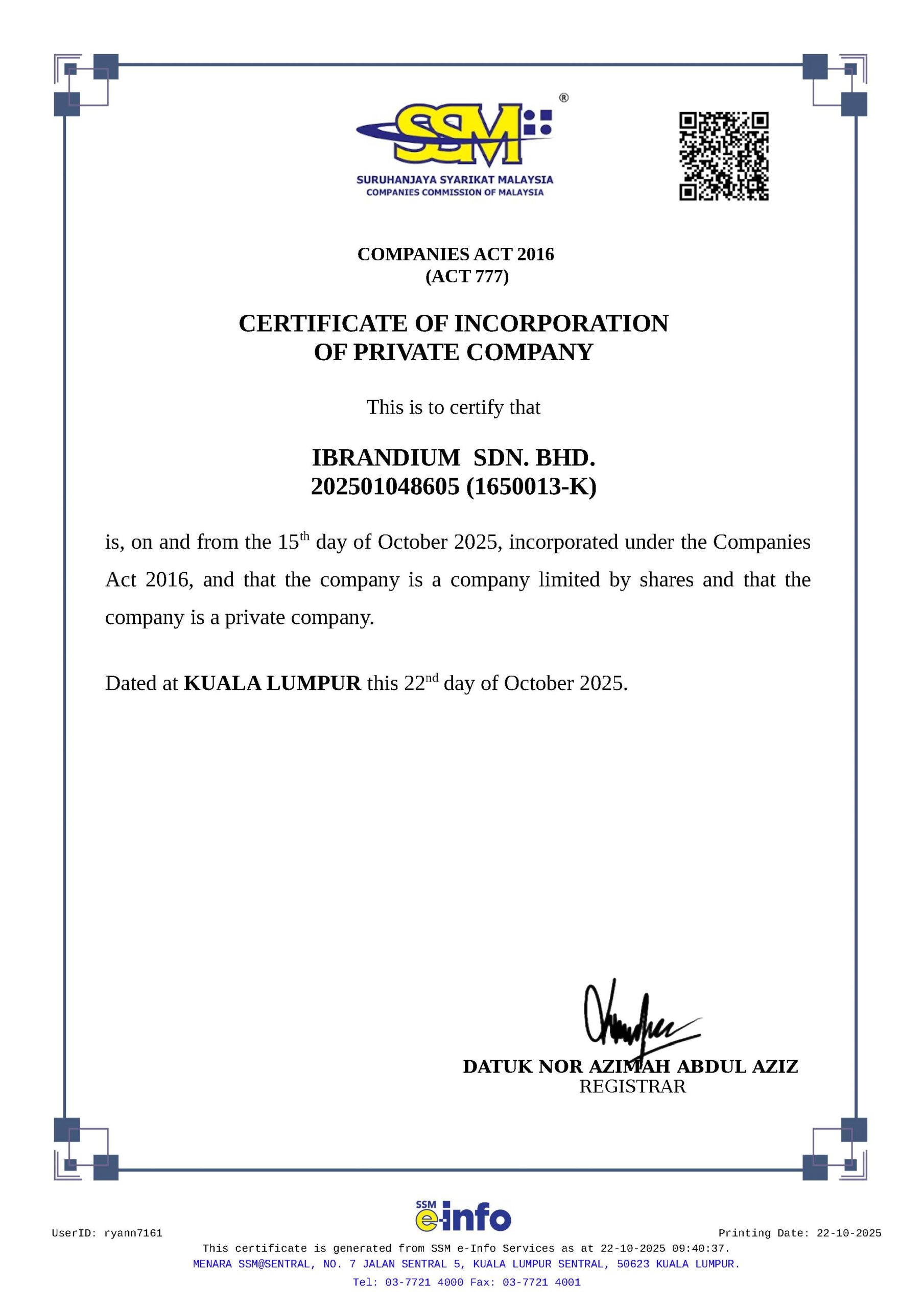 Section 17 - Ibrandium Sdn Bhd (1)